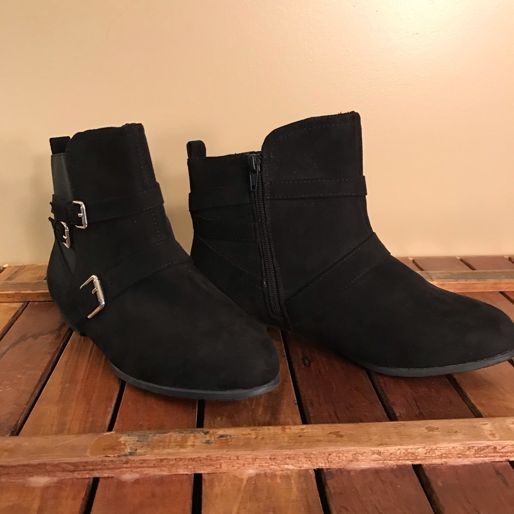 So Foux Suede Booties